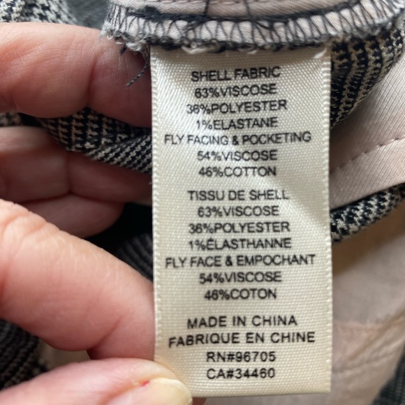 Rebecca Taylor Notch Plaid High Waisted Glen Pants - Picture 11 of 11